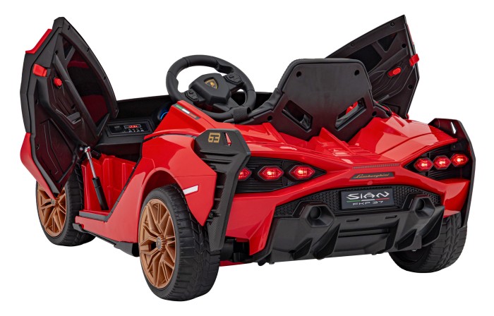Lamborghini SIAN na akumulator dla dzieci Czerwony + Pilot + EVA + Wolny Start + Audio LED-13 7280 