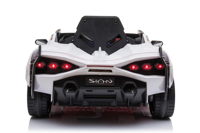 Lamborghini SIAN na akumulator dla dzieci Biały + Pilot + EVA + Wolny Start + Audio LED-2 7281 