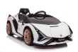 Lamborghini SIAN na akumulator dla dzieci Biały + Pilot + EVA + Wolny Start + Audio LED-3 7281 