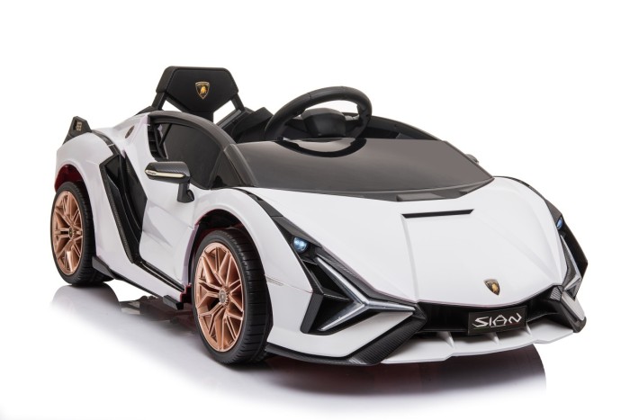 Lamborghini SIAN na akumulator dla dzieci Biały + Pilot + EVA + Wolny Start + Audio LED-3 7281 