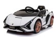 Lamborghini SIAN na akumulator dla dzieci Biały + Pilot + EVA + Wolny Start + Audio LED-5 7281 