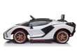 Lamborghini SIAN na akumulator dla dzieci Biały + Pilot + EVA + Wolny Start + Audio LED-6 7281 