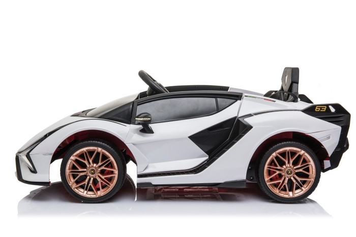 Lamborghini SIAN na akumulator dla dzieci Biały + Pilot + EVA + Wolny Start + Audio LED-6 7281 