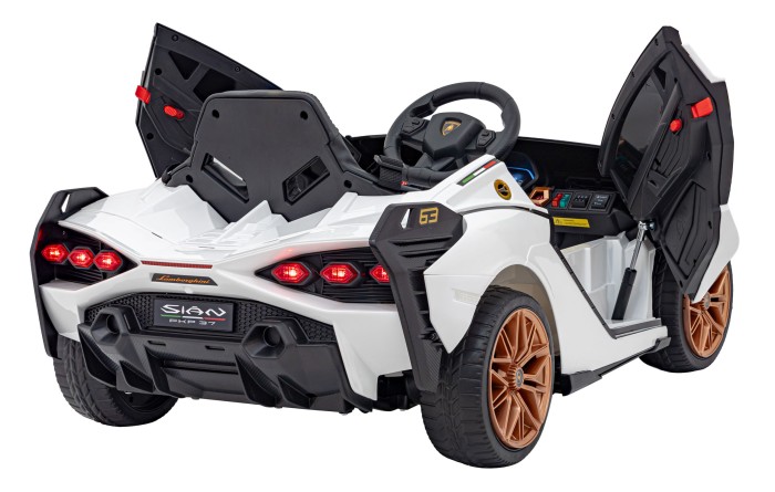 Lamborghini SIAN na akumulator dla dzieci Biały + Pilot + EVA + Wolny Start + Audio LED-9 7281 