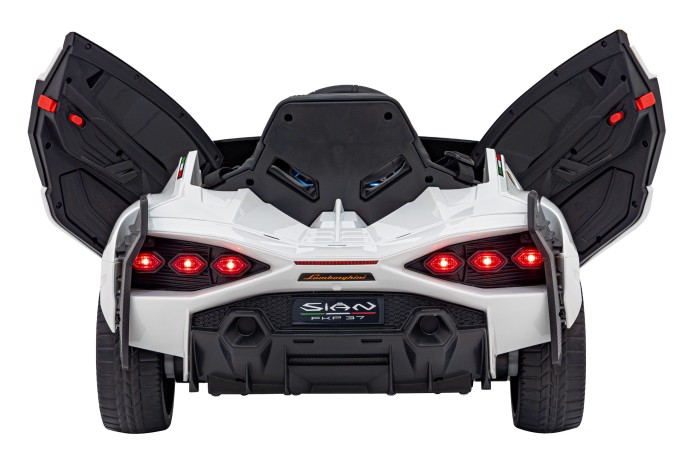 Lamborghini SIAN na akumulator dla dzieci Biały + Pilot + EVA + Wolny Start + Audio LED-10 7281 
