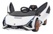 Lamborghini SIAN na akumulator dla dzieci Biały + Pilot + EVA + Wolny Start + Audio LED-12 7281 