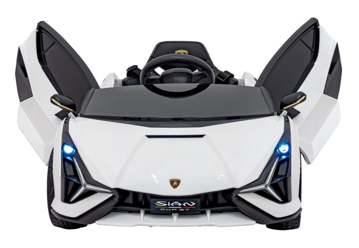 Lamborghini SIAN na akumulator dla dzieci Biały + Pilot + EVA + Wolny Start + Audio LED-13 7281 