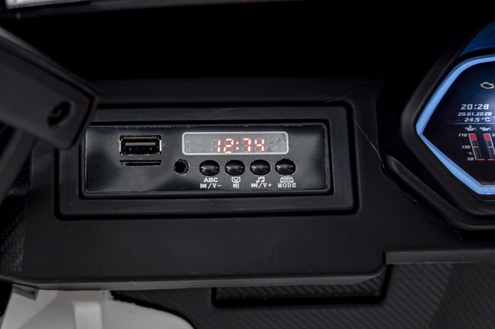Lamborghini SIAN na akumulator dla dzieci Biały + Pilot + EVA + Wolny Start + Audio LED-19 7281 