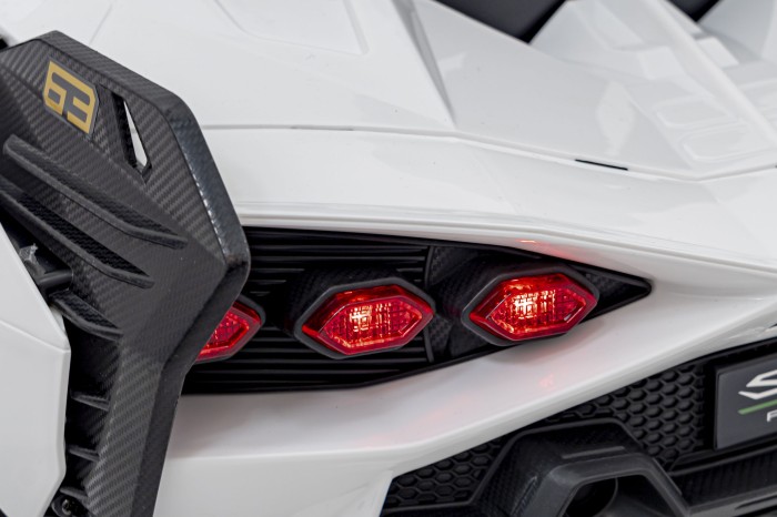 Lamborghini SIAN na akumulator dla dzieci Biały + Pilot + EVA + Wolny Start + Audio LED-21 7281 