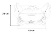 Lamborghini SIAN na akumulator dla dzieci Biały + Pilot + EVA + Wolny Start + Audio LED-31 7281 