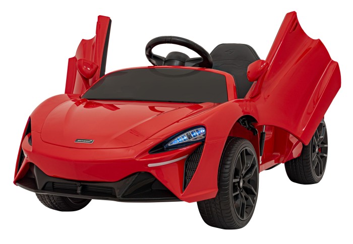 McLaren Artura na akumulator dla dzieci Czerwony + Napęd 4x4 + Pilot + Wolny Start + EVA + Audio LED-4 7283 