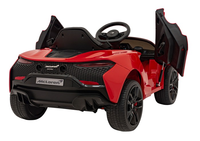 McLaren Artura na akumulator dla dzieci Czerwony + Napęd 4x4 + Pilot + Wolny Start + EVA + Audio LED-7 7283 