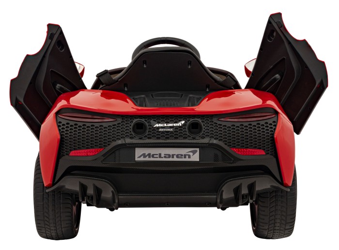 McLaren Artura na akumulator dla dzieci Czerwony + Napęd 4x4 + Pilot + Wolny Start + EVA + Audio LED-8 7283 