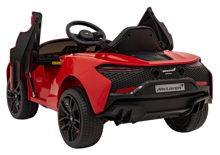 McLaren Artura na akumulator dla dzieci Czerwony + Napęd 4x4 + Pilot + Wolny Start + EVA + Audio LED-9 7283 