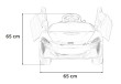 McLaren Artura na akumulator dla dzieci Czerwony + Napęd 4x4 + Pilot + Wolny Start + EVA + Audio LED-21 7283 