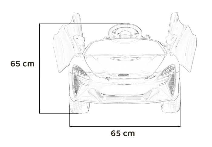 McLaren Artura na akumulator dla dzieci Czerwony + Napęd 4x4 + Pilot + Wolny Start + EVA + Audio LED-21 7283 