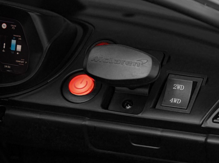 McLaren Artura na akumulator dla dzieci Czarny + Napęd 4x4 + Pilot + Wolny Start + EVA + Audio LED-16 7285 
