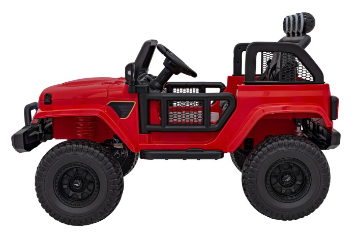 Auto terenowe OFF-ROAD 3.0 dla dzieci Czerwony + Pilot + Wolny Start + Pasy + Audio LED-4 7286 