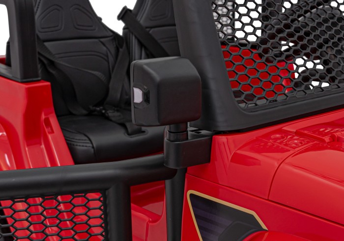 Auto terenowe OFF-ROAD 3.0 dla dzieci Czerwony + Pilot + Wolny Start + Pasy + Audio LED-13 7286 