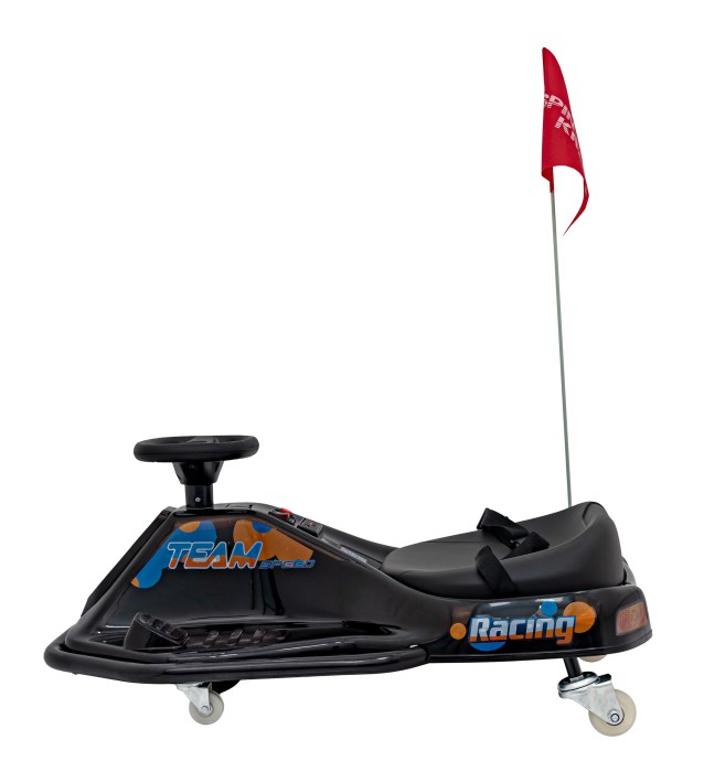 Pojazd Racing Drifter na akumulator dla dzieci Czarny + Funkcja driftu + Audio LED-4 7287 