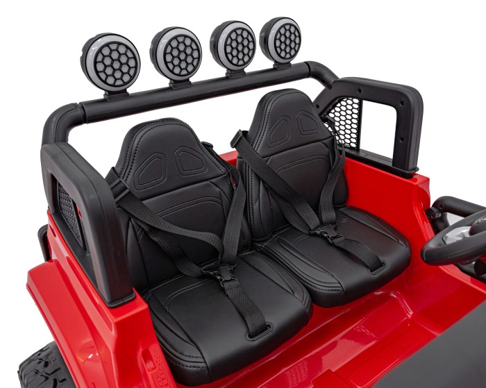 Auto terenowe OFF-ROAD 3.0 dla dzieci Czerwony + Pilot + Wolny Start + Pasy + Audio LED-17 7286 
