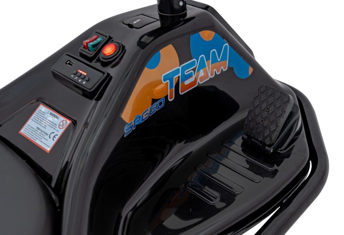 Pojazd Racing Drifter na akumulator dla dzieci Czarny + Funkcja driftu + Audio LED-9 7287 