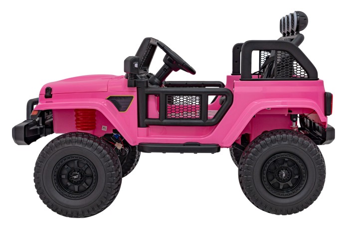 Auto terenowe OFF-ROAD 3.0 dla dzieci Różowy + Pilot + Wolny Start + Pasy + Audio LED-4 7288 