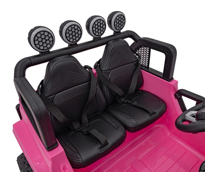 Auto terenowe OFF-ROAD 3.0 dla dzieci Różowy + Pilot + Wolny Start + Pasy + Audio LED-13 7288 
