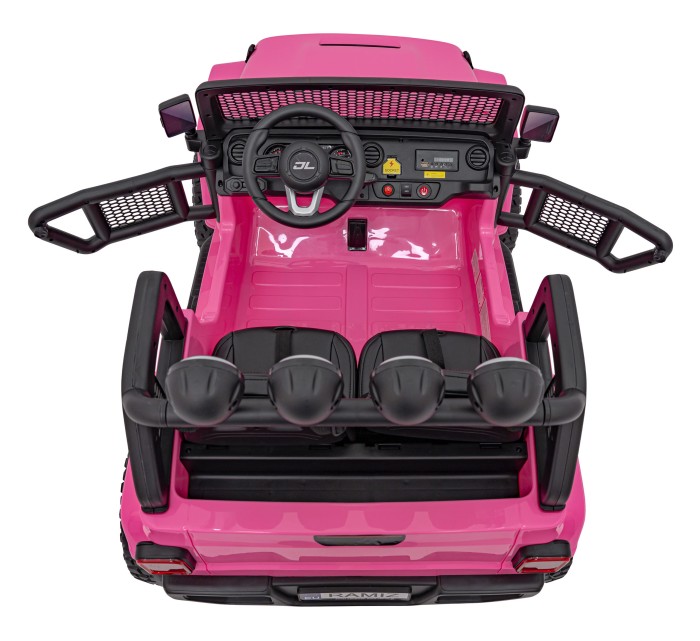 Auto terenowe OFF-ROAD 3.0 dla dzieci Różowy + Pilot + Wolny Start + Pasy + Audio LED-15 7288 