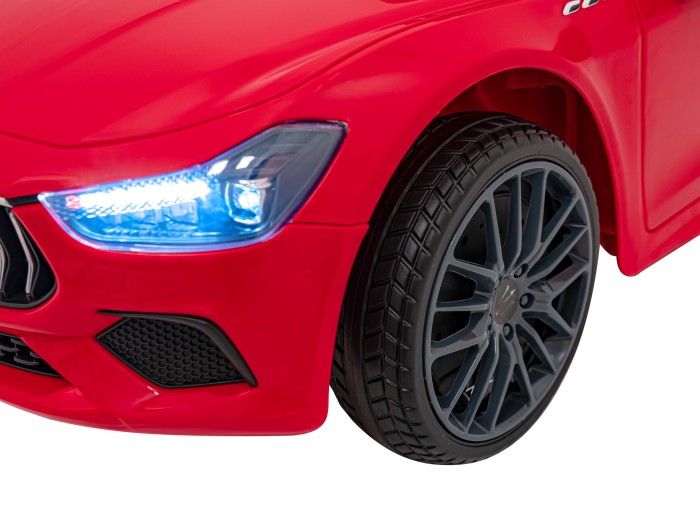 Maserati Ghibli na akumulator dla dzieci Czerwony + Pilot + EVA + Wolny Start + LED Audio-14 7289 