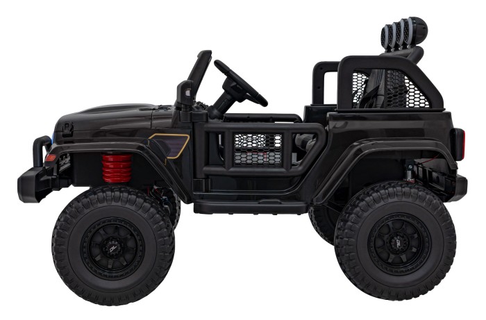 Auto terenowe OFF-ROAD 3.0 dla dzieci Czarny + Pilot + Wolny Start + Pasy + Audio LED-4 7290 