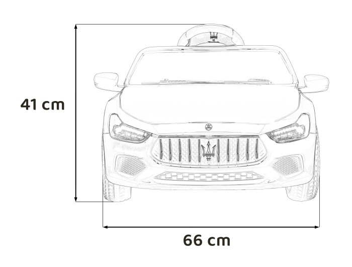 Maserati Ghibli na akumulator dla dzieci Czerwony + Pilot + EVA + Wolny Start + LED Audio-18 7289 