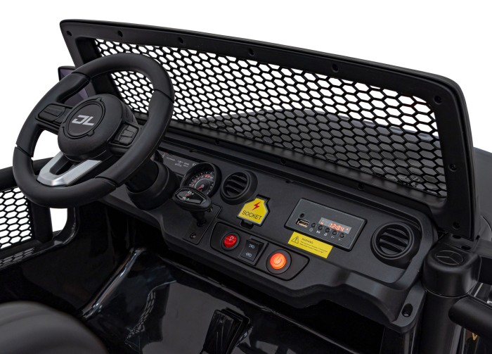 Auto terenowe OFF-ROAD 3.0 dla dzieci Czarny + Pilot + Wolny Start + Pasy + Audio LED-8 7290 