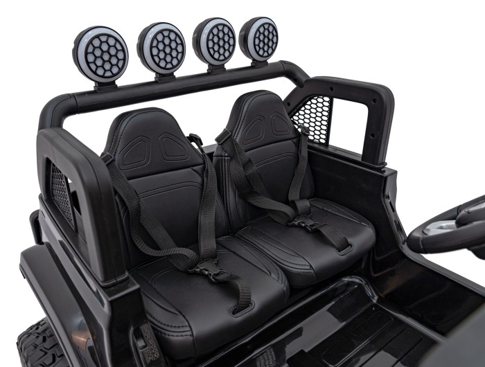 Auto terenowe OFF-ROAD 3.0 dla dzieci Czarny + Pilot + Wolny Start + Pasy + Audio LED-14 7290 