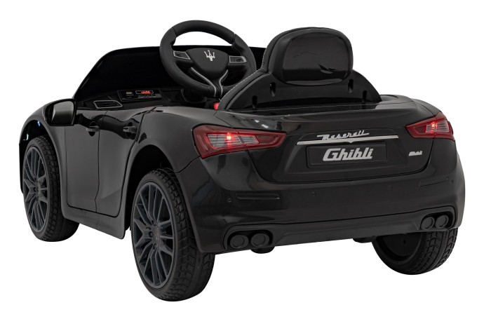 Maserati Ghibli na akumulator dla dzieci Czarny + Pilot + EVA + Wolny Start + LED Audio-6 7291 