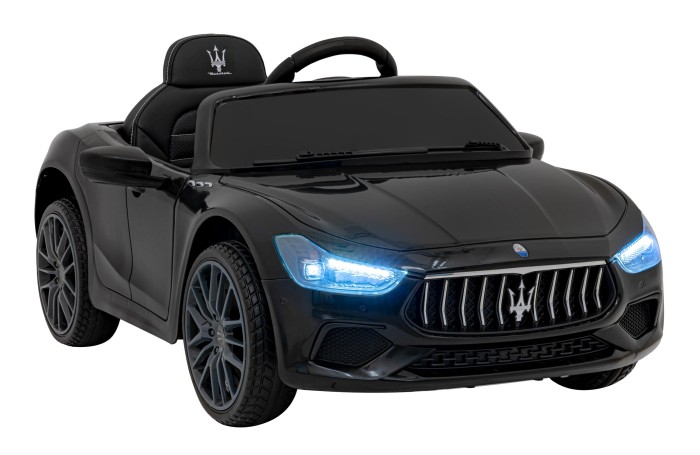 Maserati Ghibli na akumulator dla dzieci Czarny + Pilot + EVA + Wolny Start + LED Audio-10 7291 