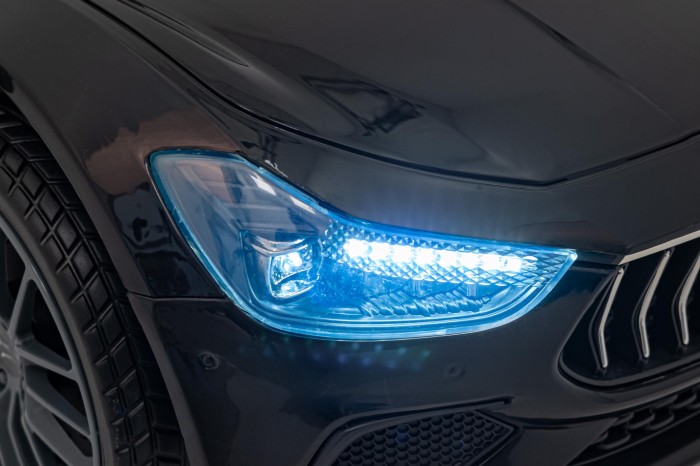 Maserati Ghibli na akumulator dla dzieci Czarny + Pilot + EVA + Wolny Start + LED Audio-16 7291 