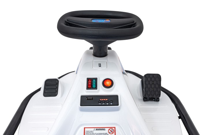 Pojazd Racing Drifter na akumulator dla dzieci Biały + Funkcja driftu + Audio LED-9 7292 