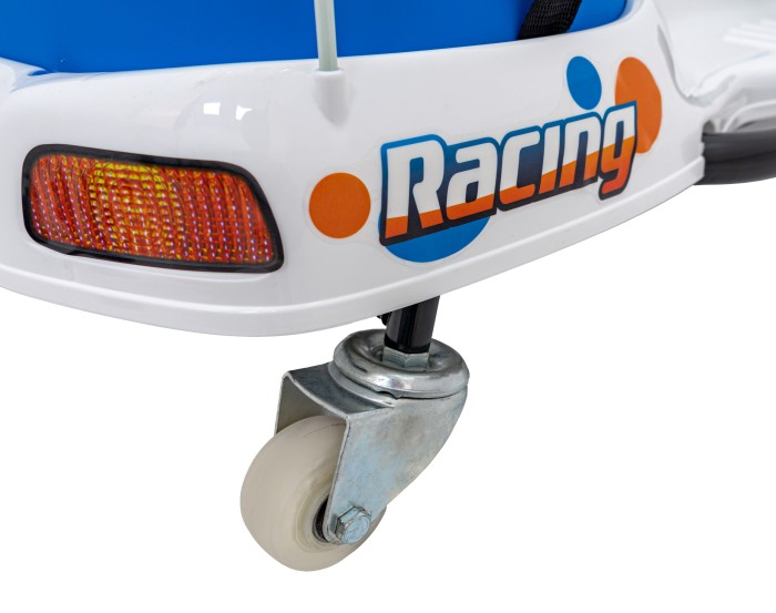 Pojazd Racing Drifter na akumulator dla dzieci Biały + Funkcja driftu + Audio LED-14 7292 