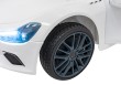 Maserati Ghibli na akumulator dla dzieci Biały + Pilot + EVA + Wolny Start + LED Audio-14 7293 
