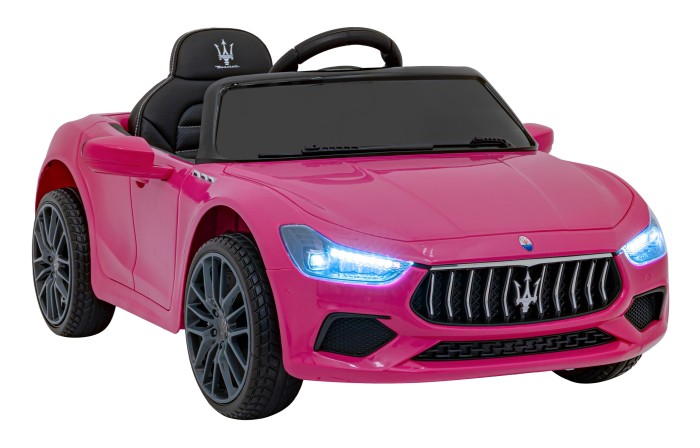 Maserati Ghibli na akumulator dla dzieci Różowy + Pilot + EVA + Wolny Start + LED Audio