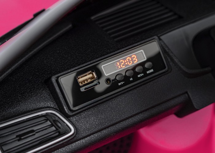 Maserati Ghibli na akumulator dla dzieci Różowy + Pilot + EVA + Wolny Start + LED Audio-9 7294 