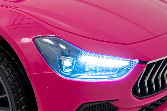 Maserati Ghibli na akumulator dla dzieci Różowy + Pilot + EVA + Wolny Start + LED Audio-12 7294 