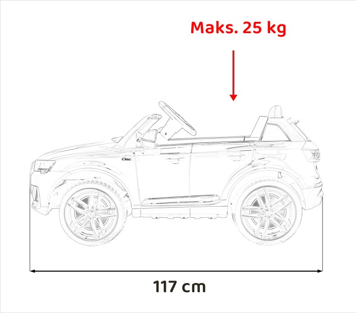 Pojazd Audi Q7 NEW LIFT - Czerwony SUV-21 7299 
