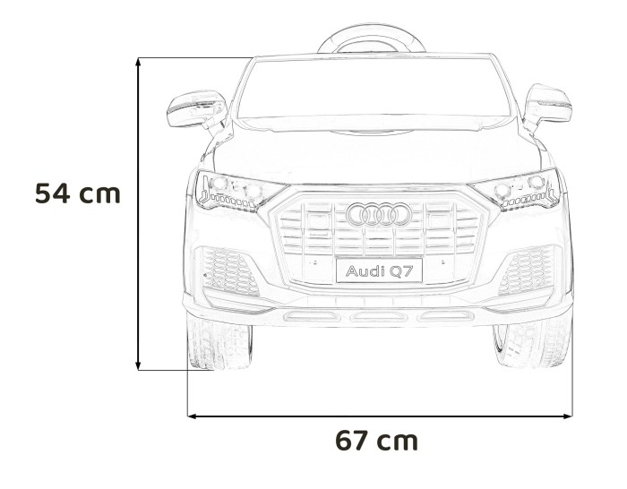 Pojazd Audi Q7 NEW LIFT - Niebieski SUV-20 7300 