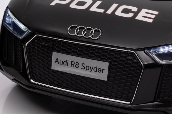 Audi R8 Policja na akumulator dla dzieci + Pilot + EVA + Wolny Start + MP3 LED-6 7303 