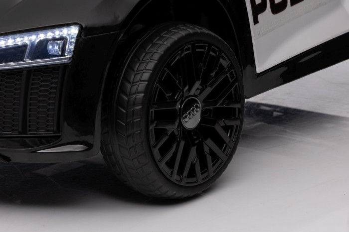 Audi R8 Policja na akumulator dla dzieci + Pilot + EVA + Wolny Start + MP3 LED-9 7303 