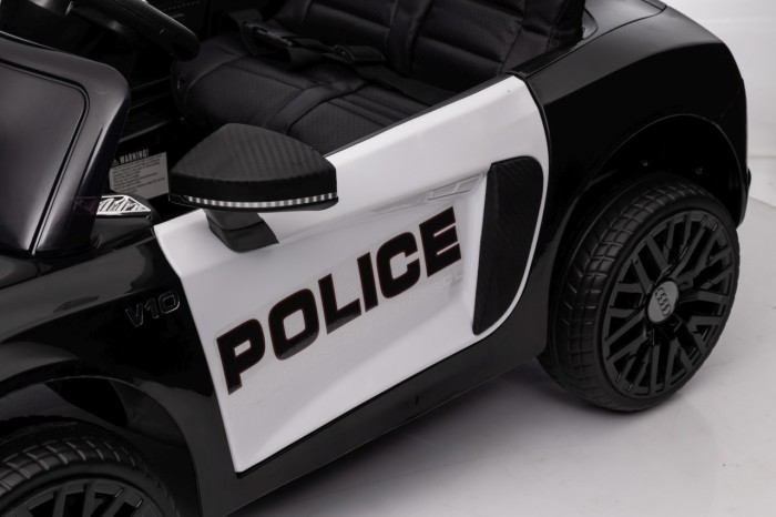 Audi R8 Policja na akumulator dla dzieci + Pilot + EVA + Wolny Start + MP3 LED-11 7303 