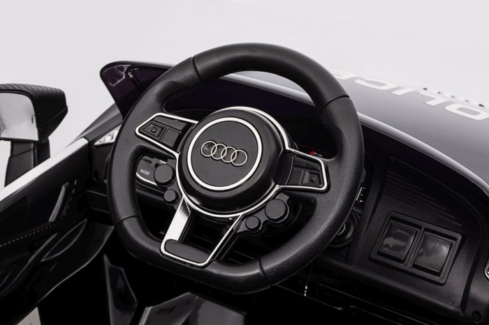 Audi R8 Policja na akumulator dla dzieci + Pilot + EVA + Wolny Start + MP3 LED-16 7303 