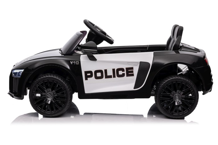Audi R8 Policja na akumulator dla dzieci + Pilot + EVA + Wolny Start + MP3 LED-35 7303 